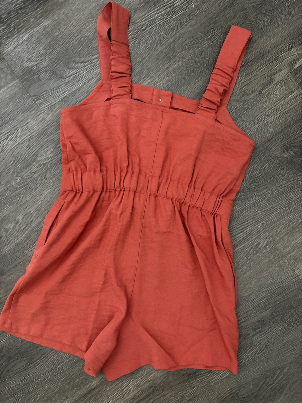 MP|D Rust-Red Romper - Picture 2 of 7